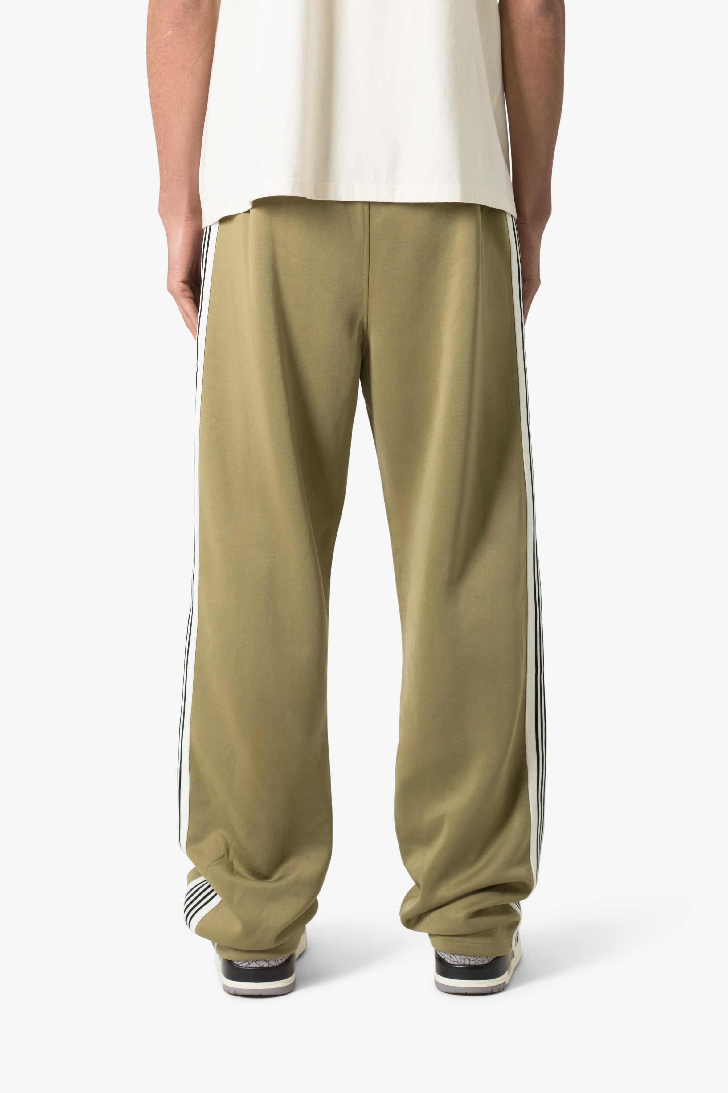 Tricot Side Stripe Pants - Olive