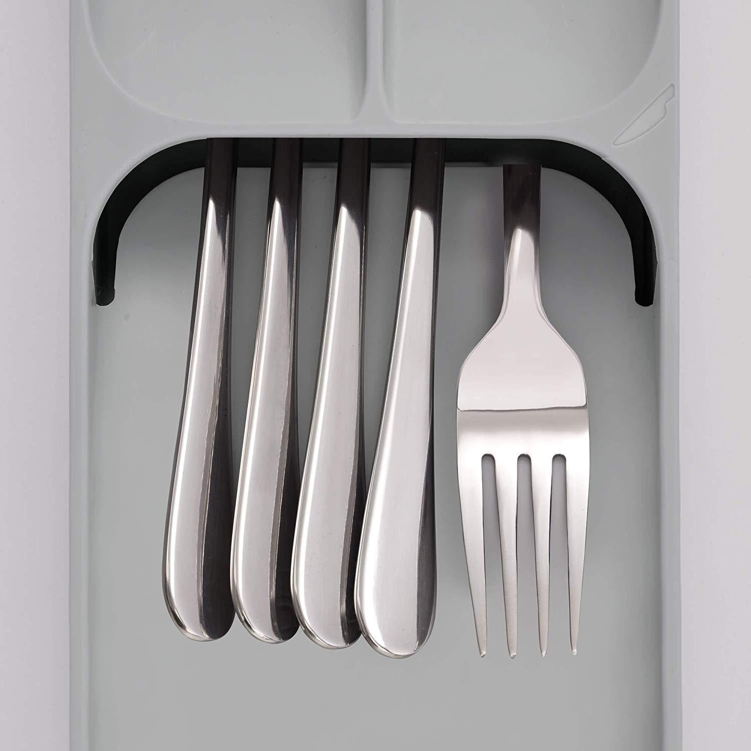 Compact Drawer Cutlery Organizer Tray