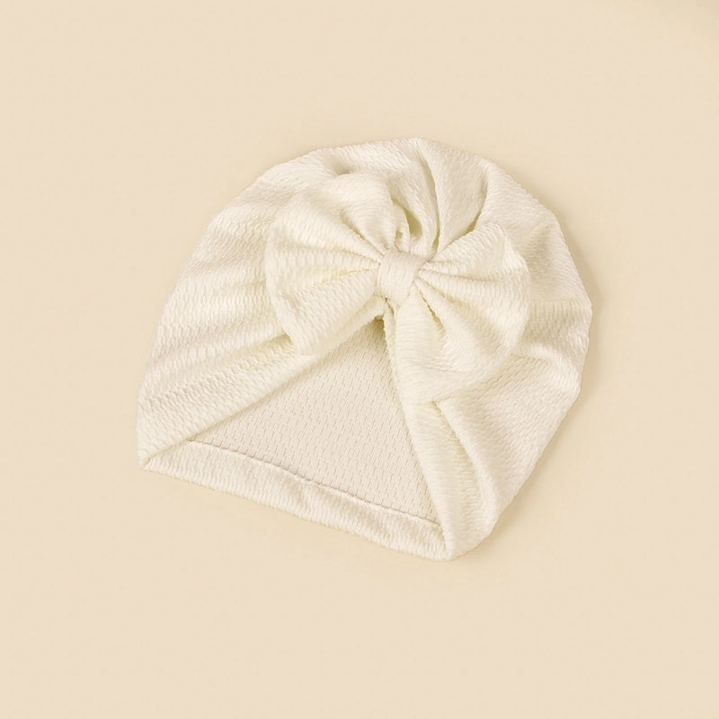 Baby Girl's Baby Boy's Minimalist Solid Color Bow Knot Baby Hat