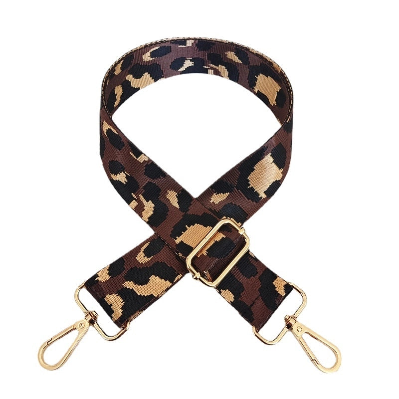 Nylon Leopard Bag Strap
