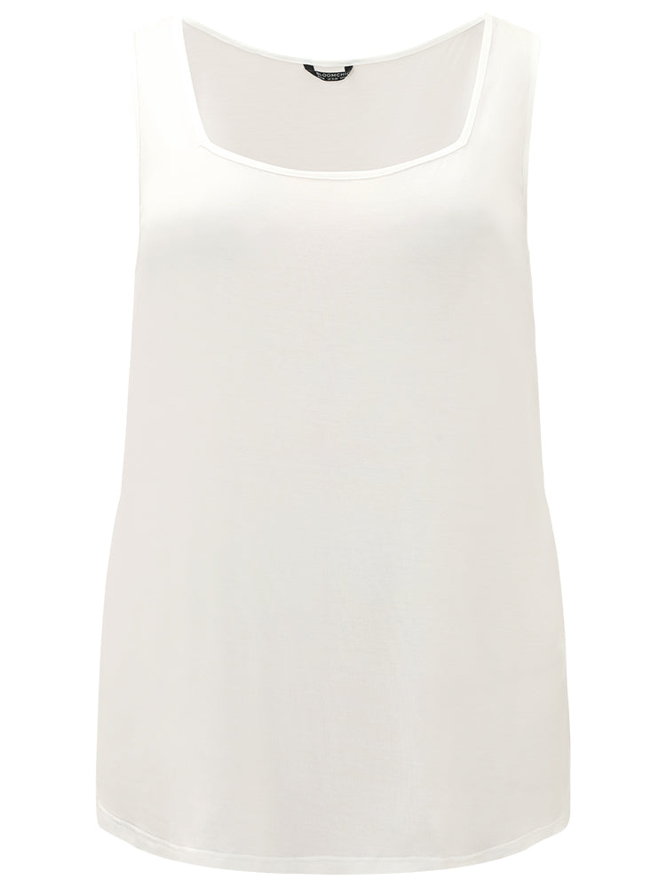 Supersoft Essentials Plain Square Neck Skinny Tank Top