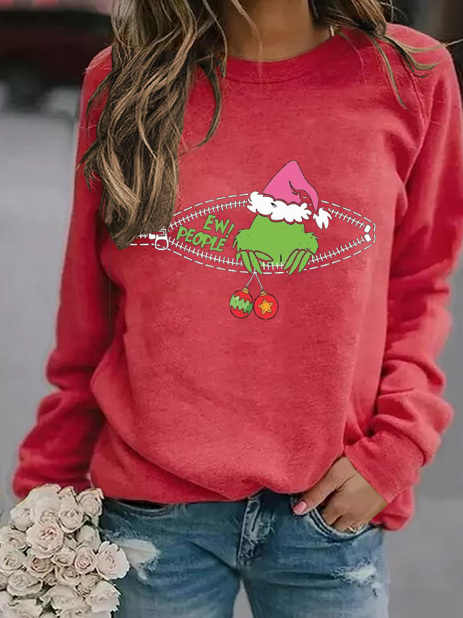 Women'S Christmas Printed Sweatshirt