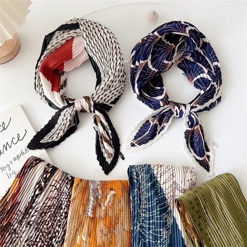Women's Elegant Printing Polyester Printing Silk Scarf