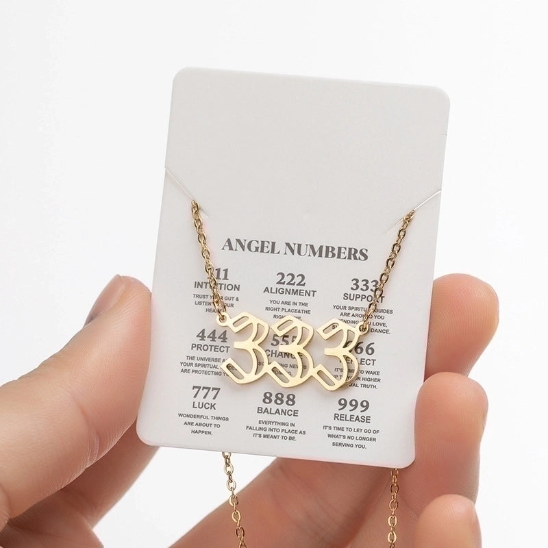 Retro Letter 201 Stainless Steel 18K Gold Plated Plating Stainless Steel Necklaces
