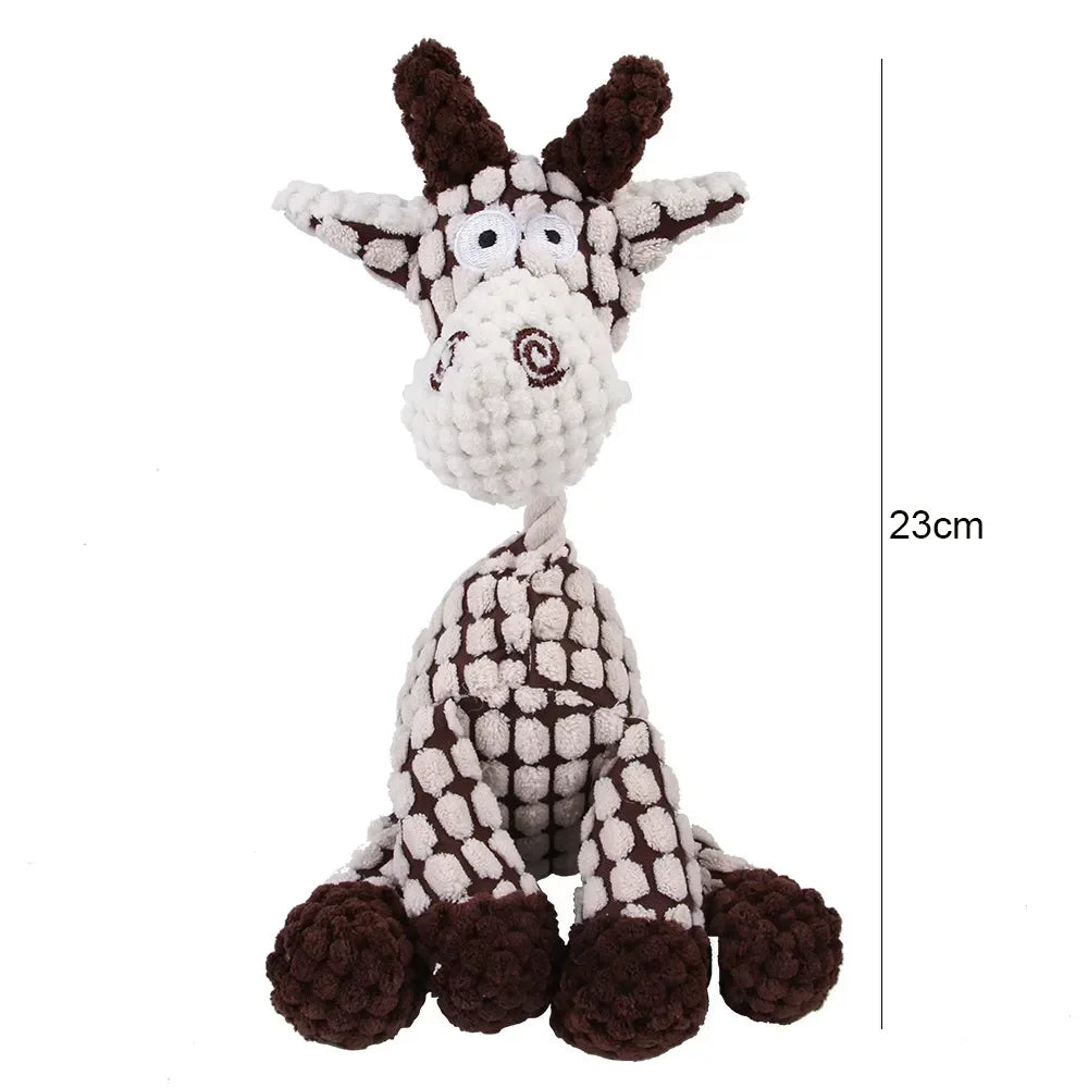 Corduroy Squeaky Chew Toy for Dogs