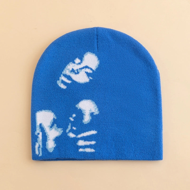 Unisex Modern Style Classic Style Human Face Eaveless Wool Cap