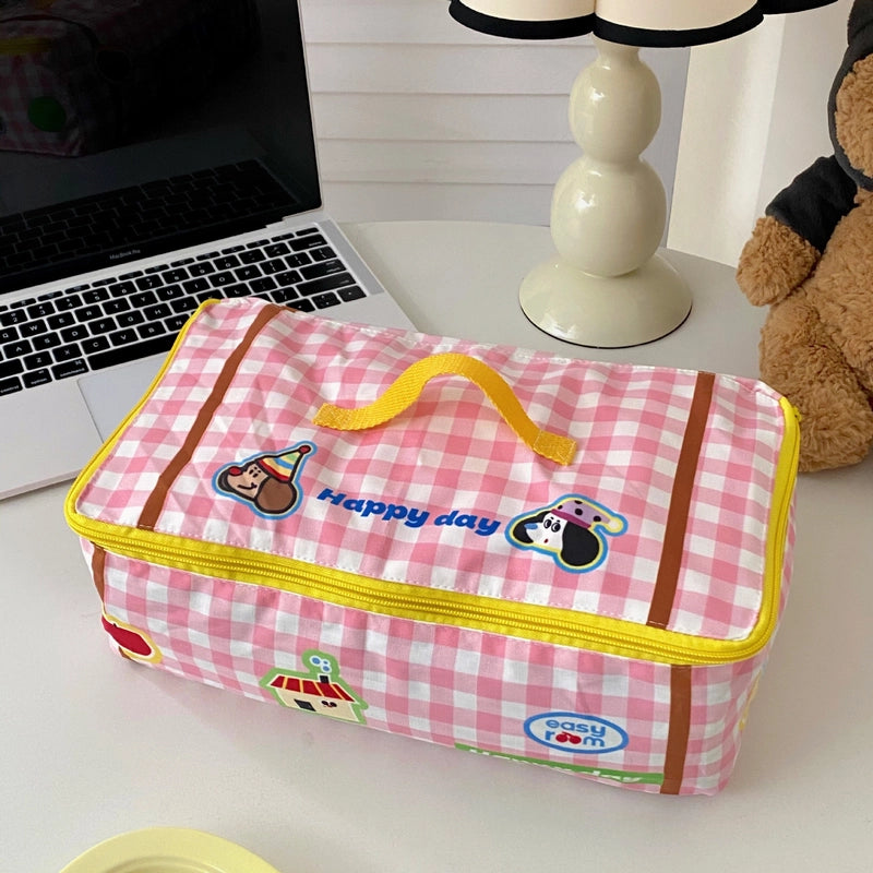 Cute Minimalist Cartoon Cloth Storage Bag