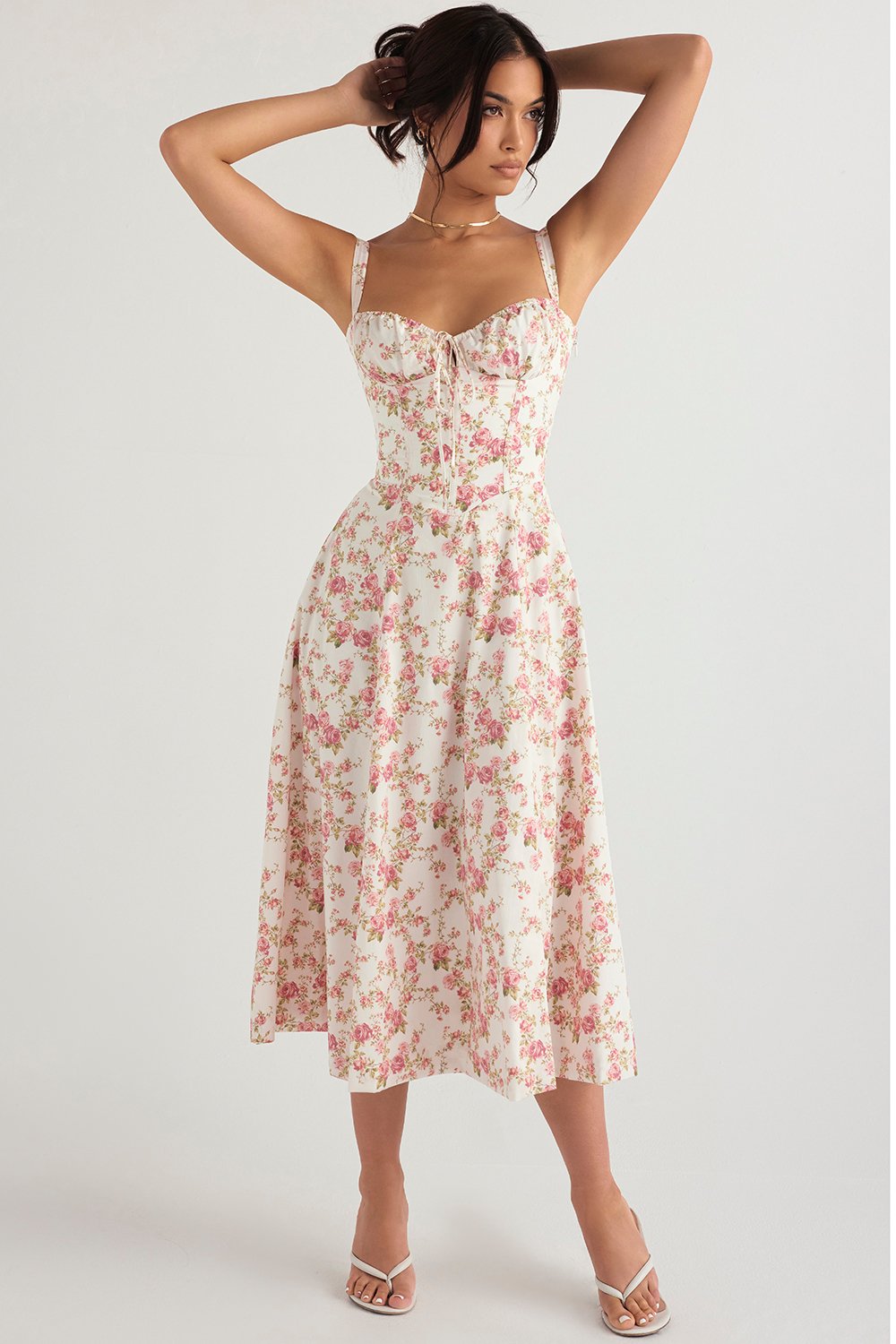 CARMEN PRINT BUSTIER SUNDRESS