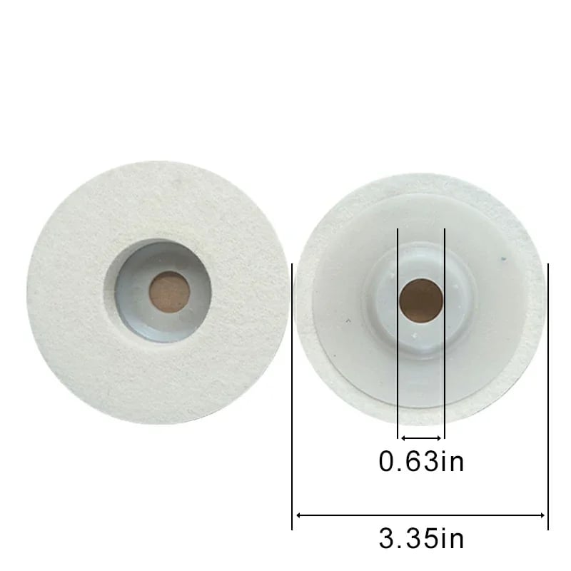 Wool Felt Buffing Wheel (Pack of 5) - Increase Shine & Luster with Polishing Pad Power Tool Accessories for Angle Grinder - 🎉Buy More Save More🎉