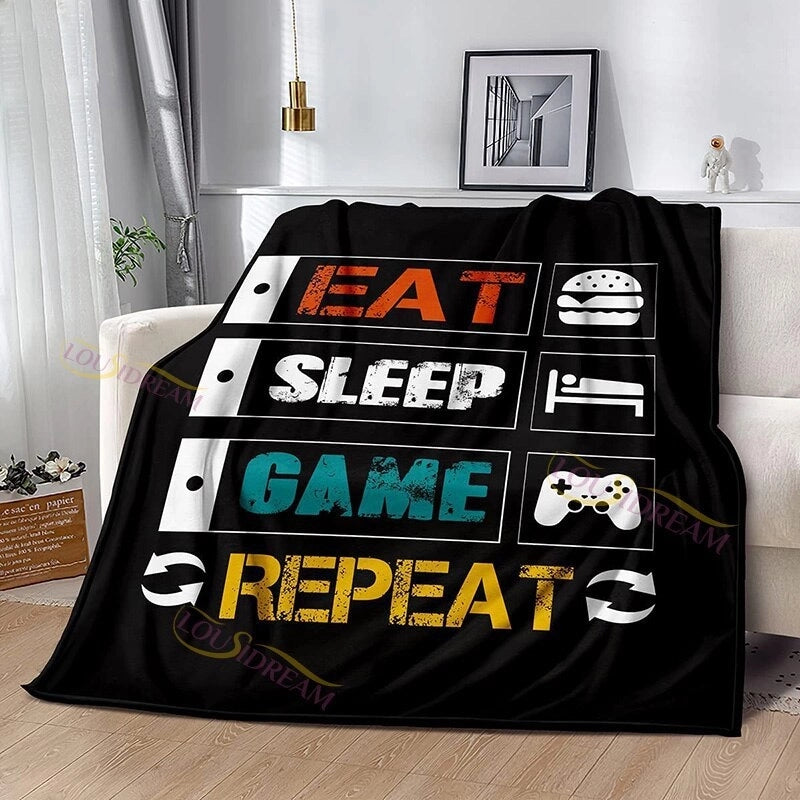 Vacation Cartoon Polyester Blanket