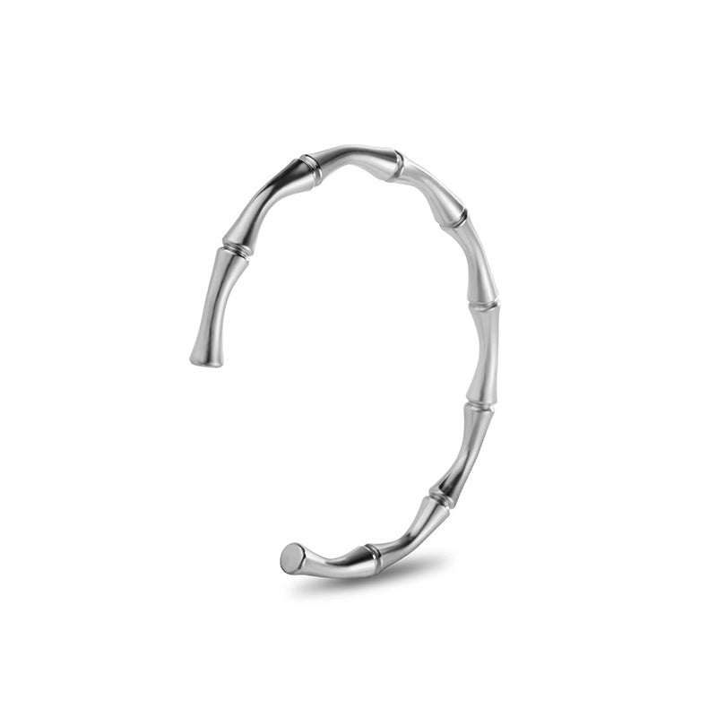 Minimalist Commute Circle Titanium Steel Plating Inlay Zircon Rings Bracelets