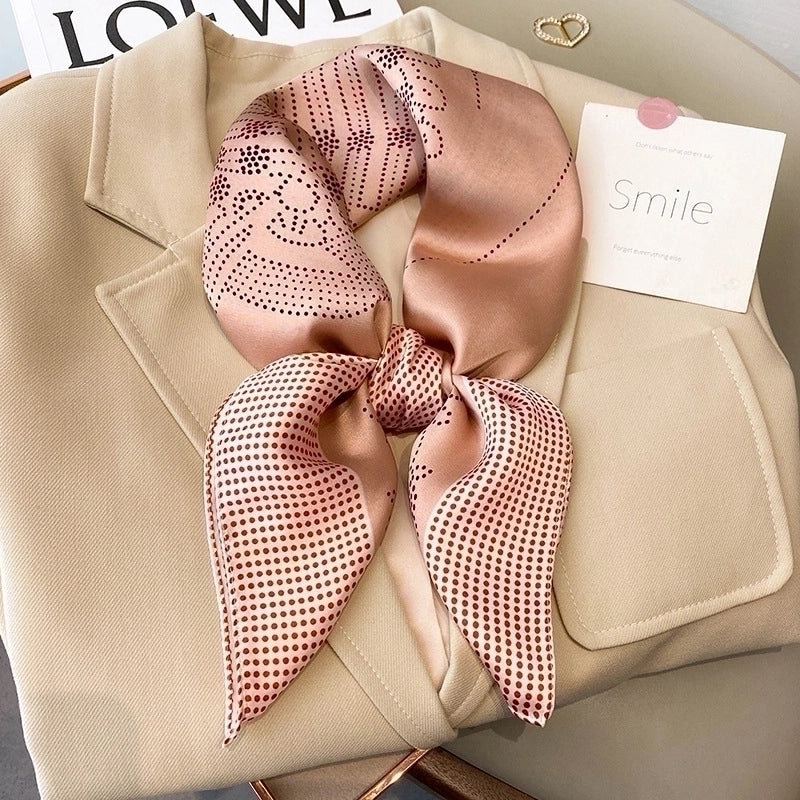 Women's Fashion Printing Satin Silk Scarves