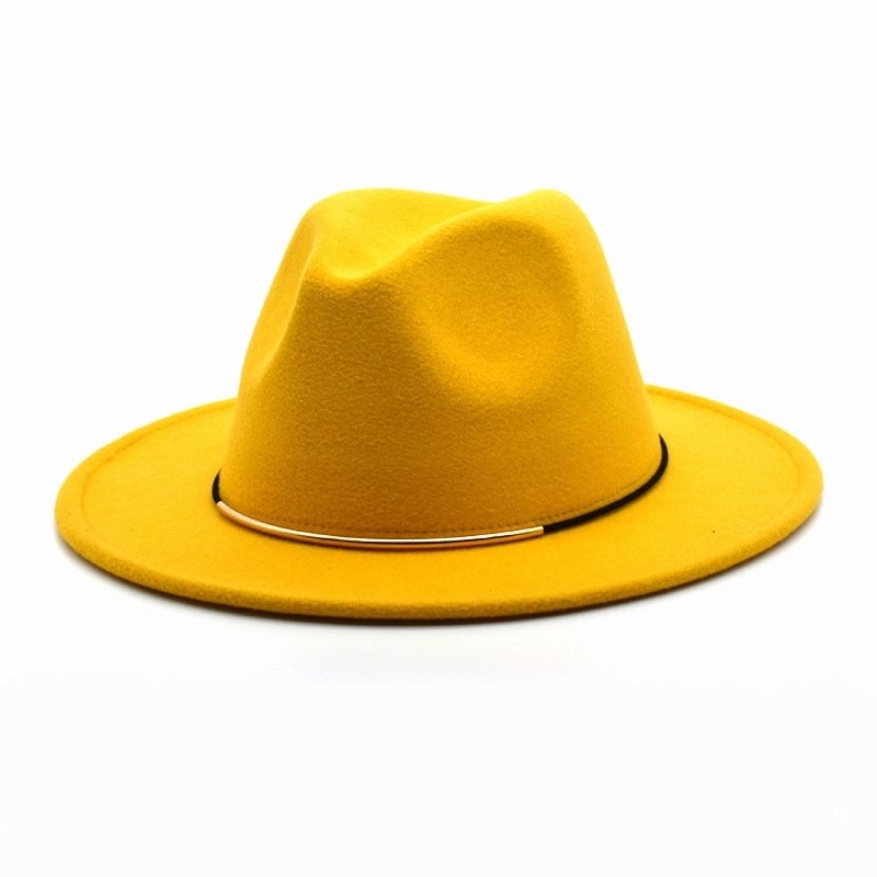Men's Jazz Hat British Harajuku Style Retro Top Hat Women's Trendy Women's Woolen Hat