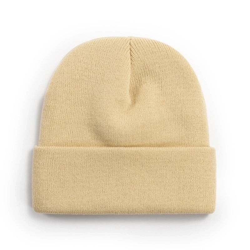 Unisex Minimalist Solid Color Eaveless Wool Cap