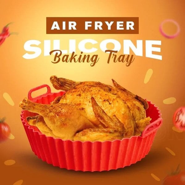 Air Fryer Silicone Baking TrayReusable