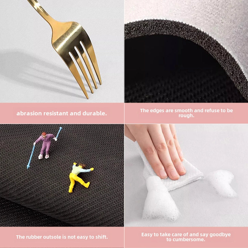 Cartoon Bathroom Mat Absorbent Dirt Resistant Fun Bathroom Door Quick-drying Diatom Mud Mat Toilet Anti-slip Mat