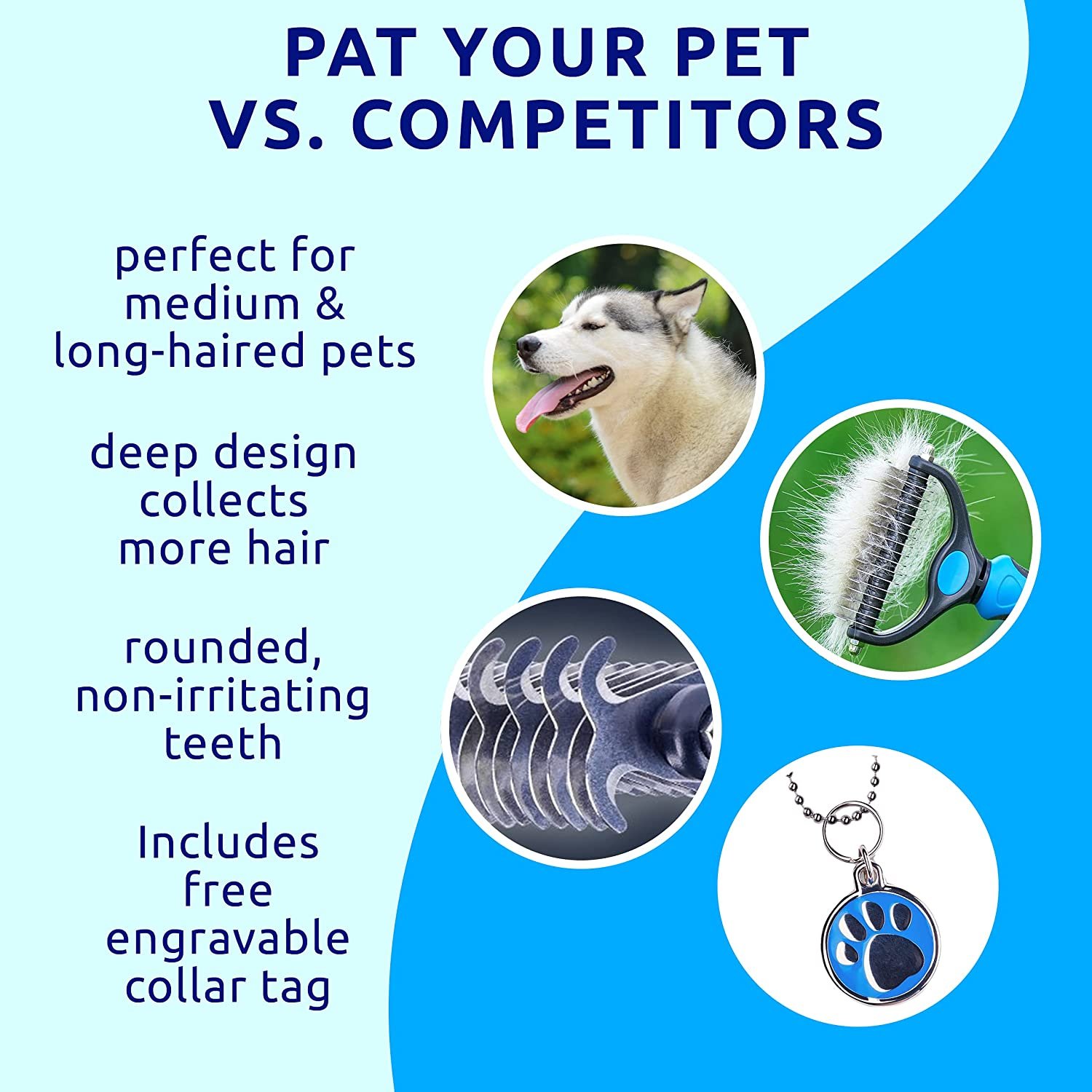 (Summer Hot Sale - 50% OFF)Pet Safe Dematting Comb