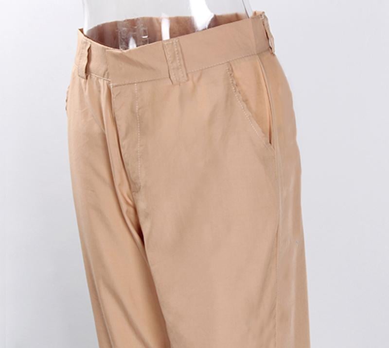 Tapered High Waisted Work Trousers