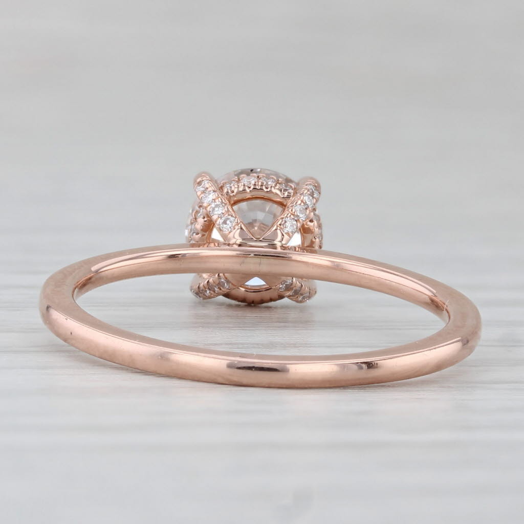Brilliant Earth 1.85ctw Round Lab Grown Diamond Solitaire Ring 14k Rose Gold Box