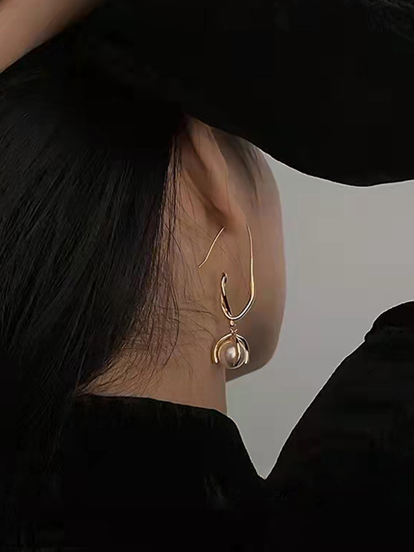 Original Vintage Irregular Beads Earrings