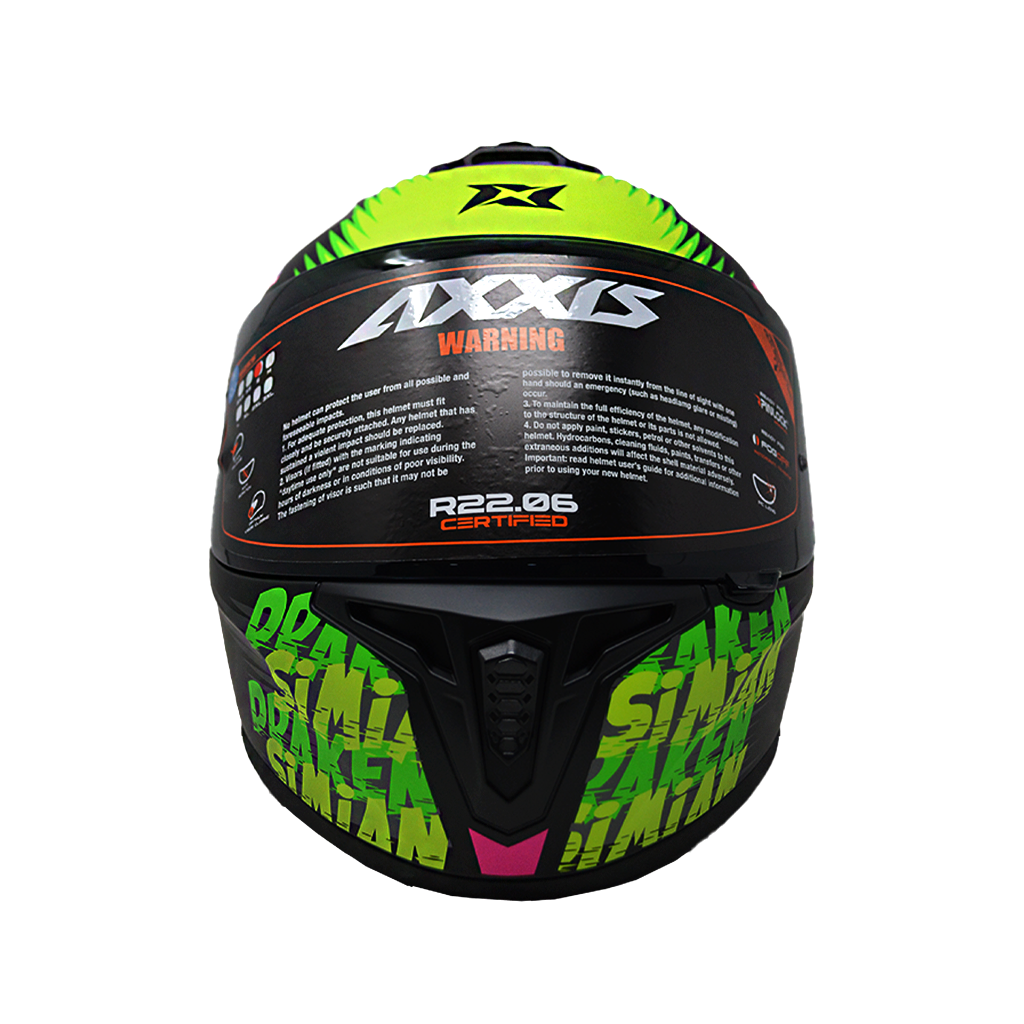 Casco Axxis Draken Simian Negro