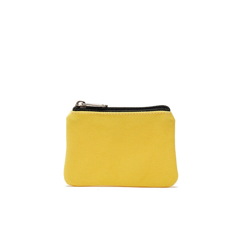 New Cotton Canvas Fashion Men's And Women's Coin Purse Card Holder Simple Fabric Coin Pouch Storage Bag
