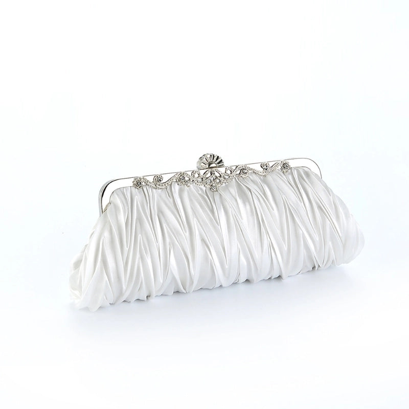 White Red Wine Red Oxford Cloth Solid Color Square Evening Bags