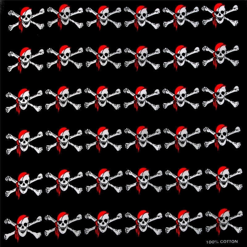 Men'S Hip-Hop Skull Cotton Kerchief