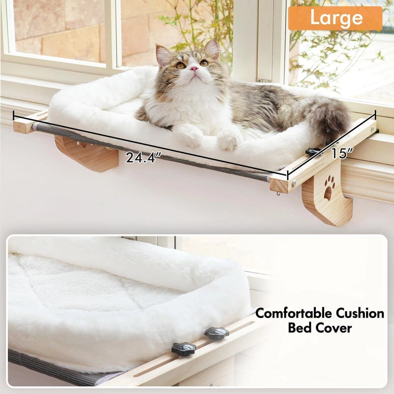 Minimalist Classic Style Wood Solid Color Pet Bed