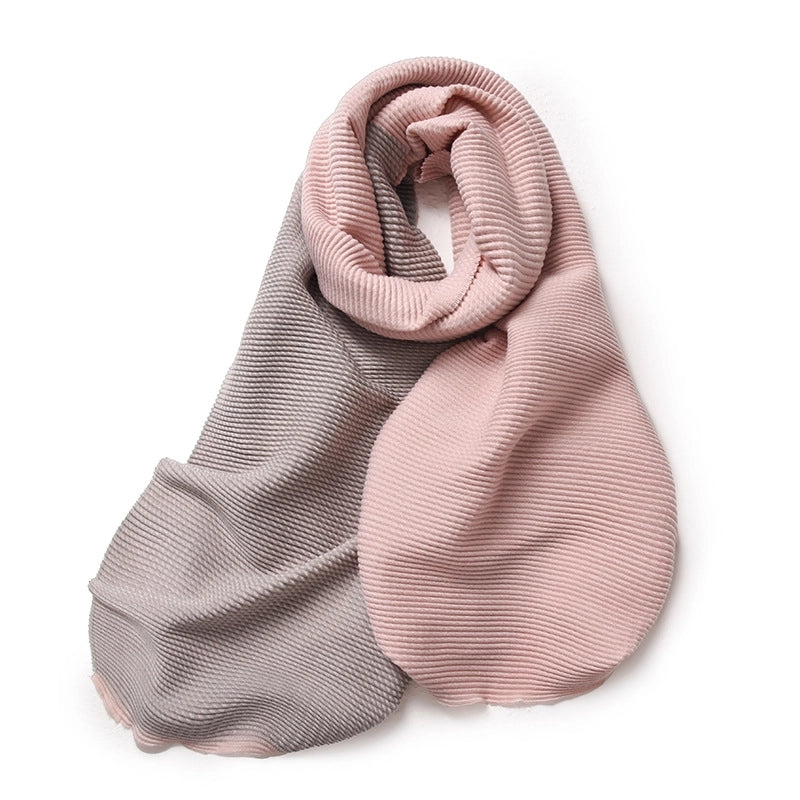 Women's Basic Color Block Imitation Cashmere Scarf