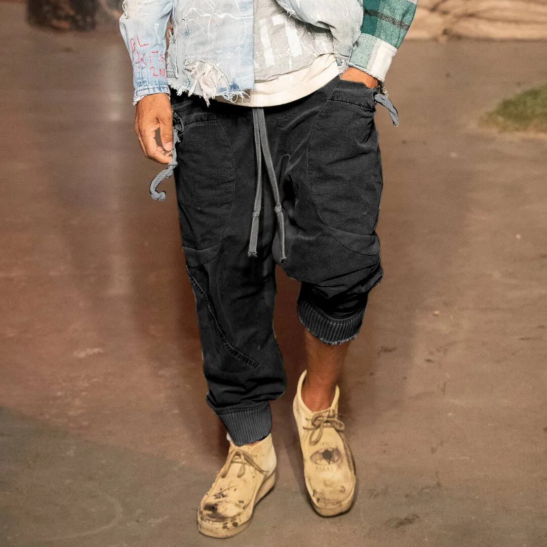 Casual Lace-Up Pocket Vacation Pants
