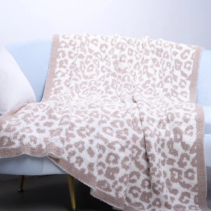 Casual Leopard Polyester Blanket Couch & Sofa Decor