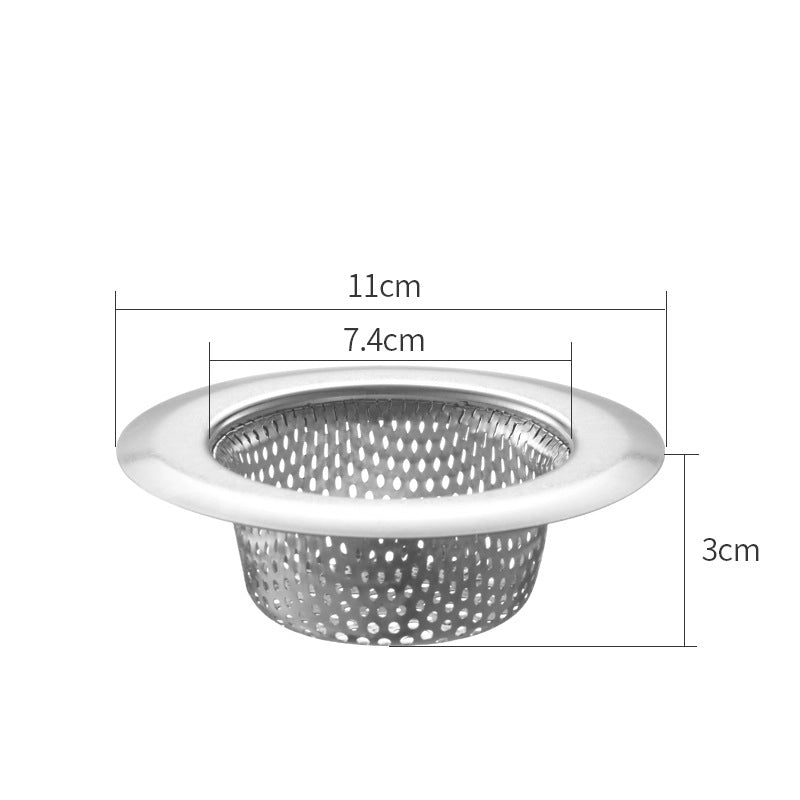 Kitchen Filter Drain Net Sink 304 Stainless Steel Filter Sink Garbage Artifact Sewer Drain Funnel