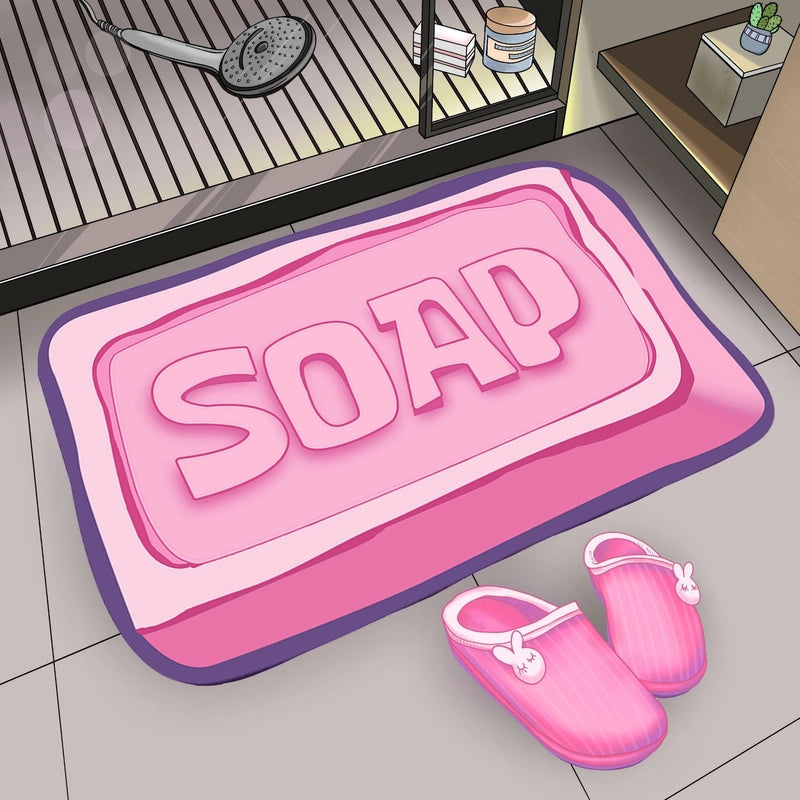Casual Vacation Printing Polyester Fiber (Polyester) Floor Mat Bathing
