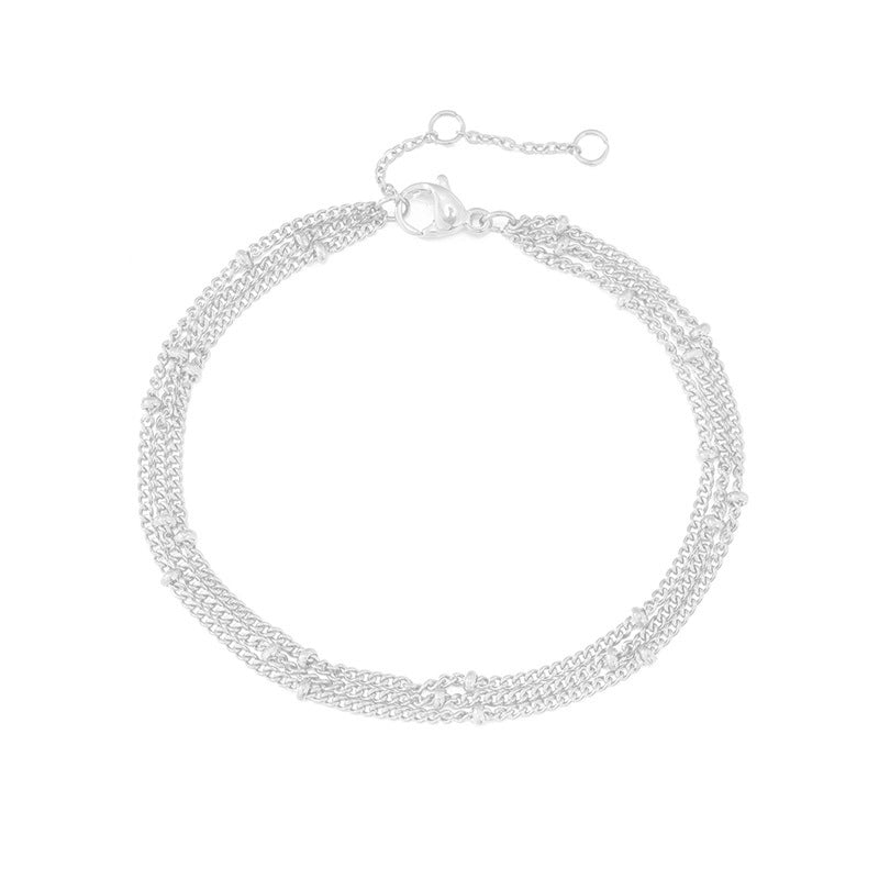 U Shape Stainless Steel 14K Gold Plated No Inlaid Bracelets In Bulk