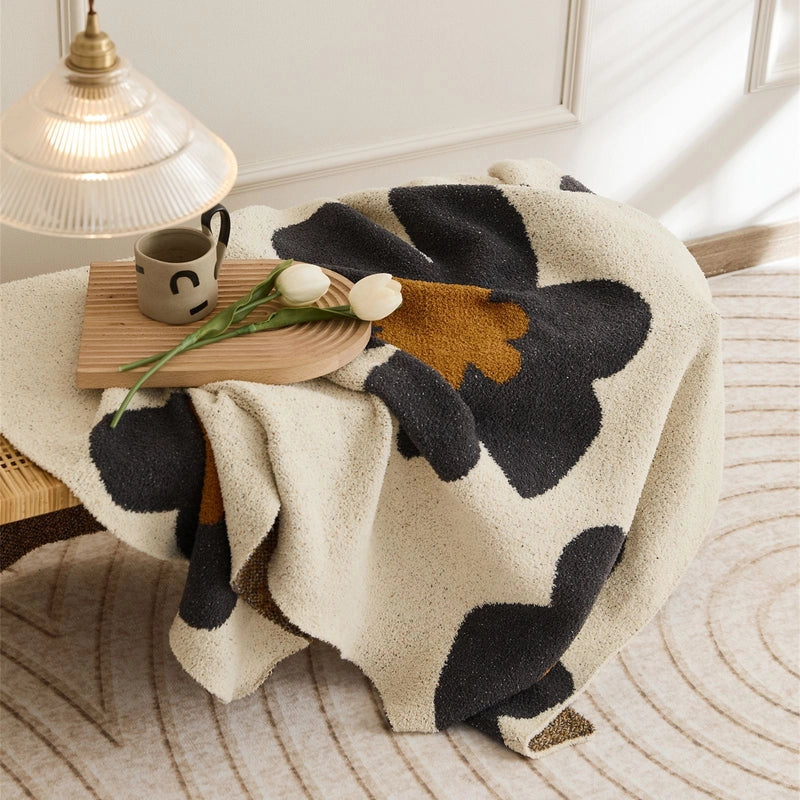 Knitted Velvet Blanket SUNFLOWER Nap Blanket Single Leisure Woolen Blanket Blanket Sofa Air Conditioning Blanket