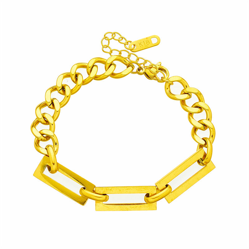 Women Chain Titanium Steel Electroplating Jewelry Sets