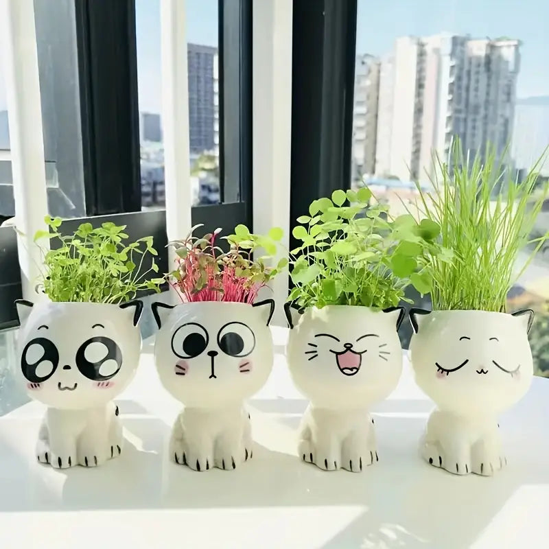 Cute Ceramic Cat Flower Pot Success