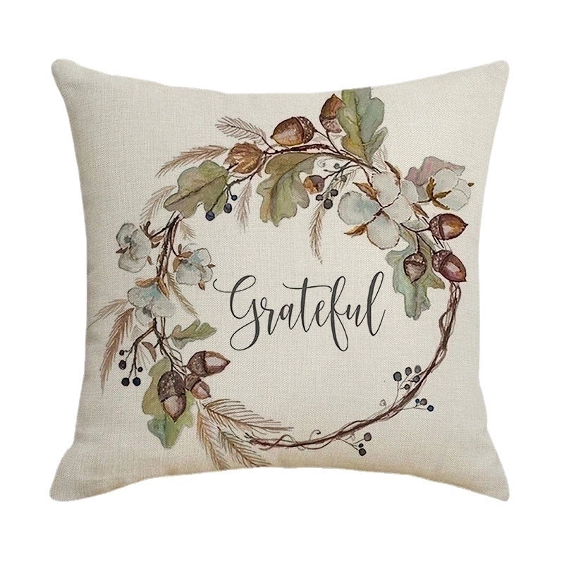 Pastoral Letter Linen Pillow Cases