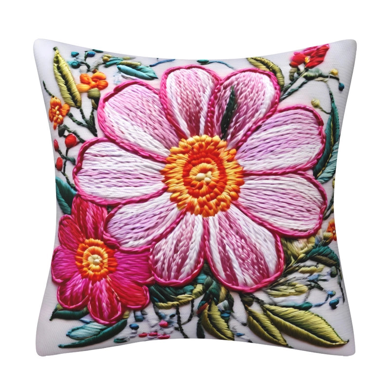 Elegant Classical Minimalist Floral Polyester Pillow Cases Couch & Sofa Decor