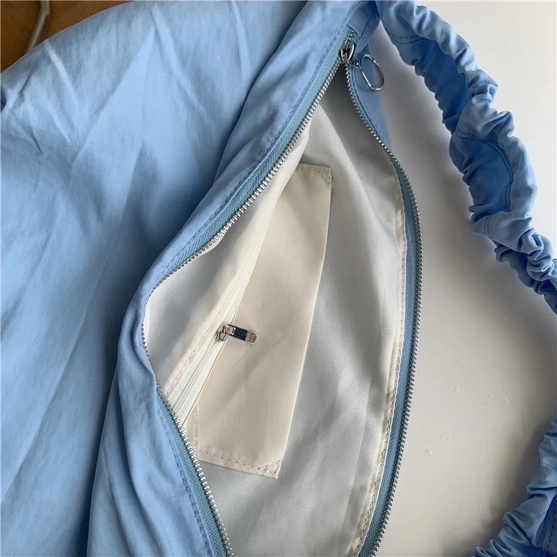 Women's Medium Summer Nylon Basic Cloud Shape Bag