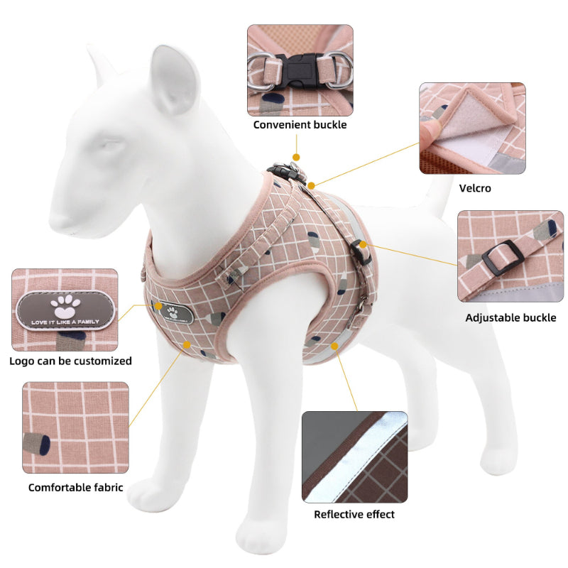 Fashion Plaid Cat Harnesses