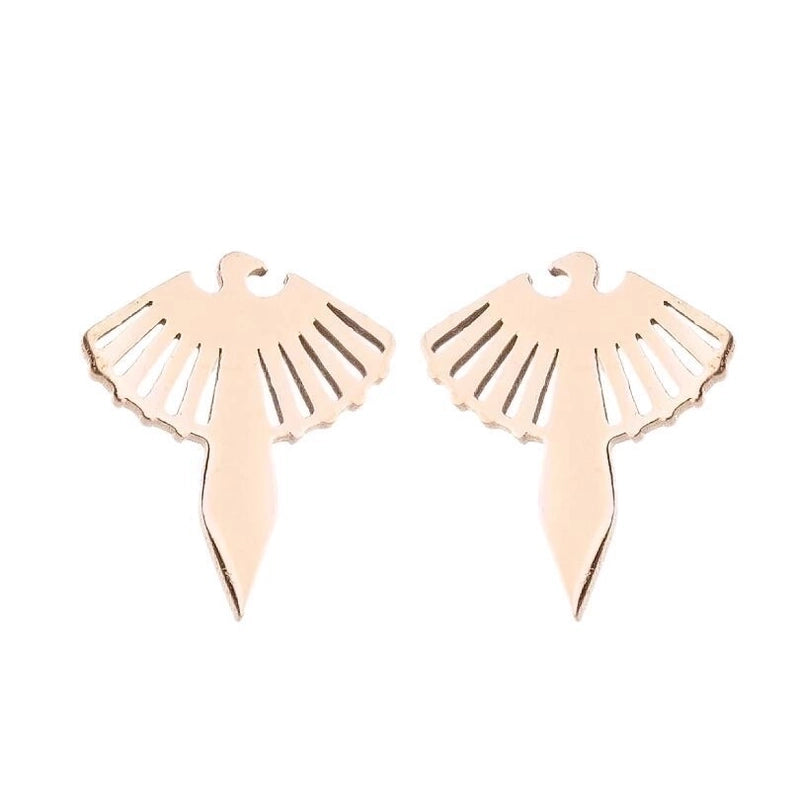 Minimalist Animal 304 Stainless Steel No Inlaid 18K Gold Plated Ear Studs