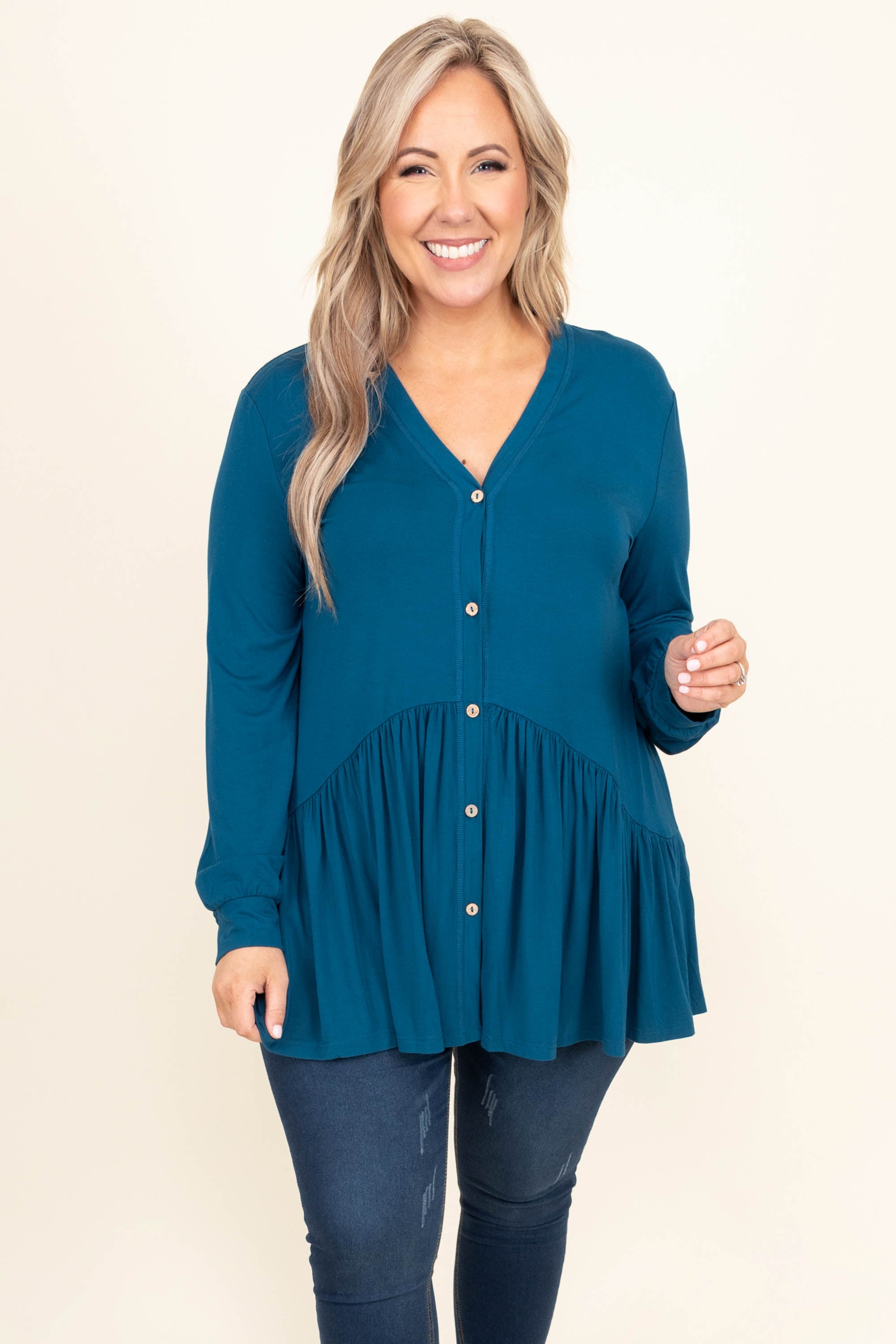 Lively Experiences Tunic. Blue