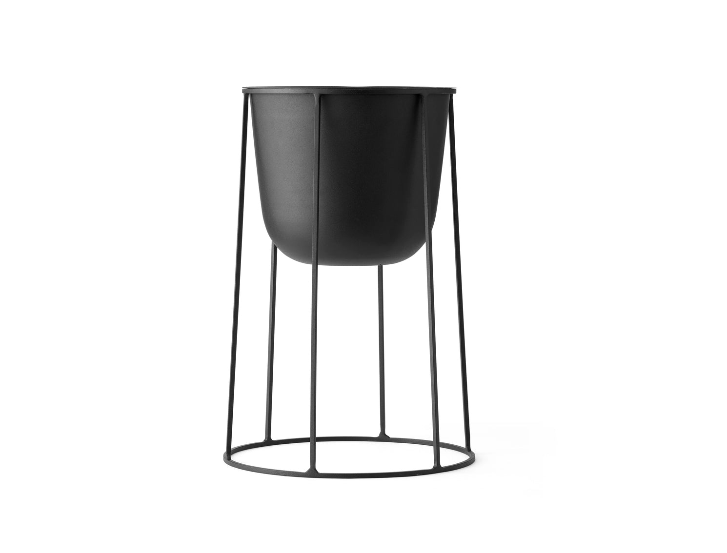 Wire Pot. Black
