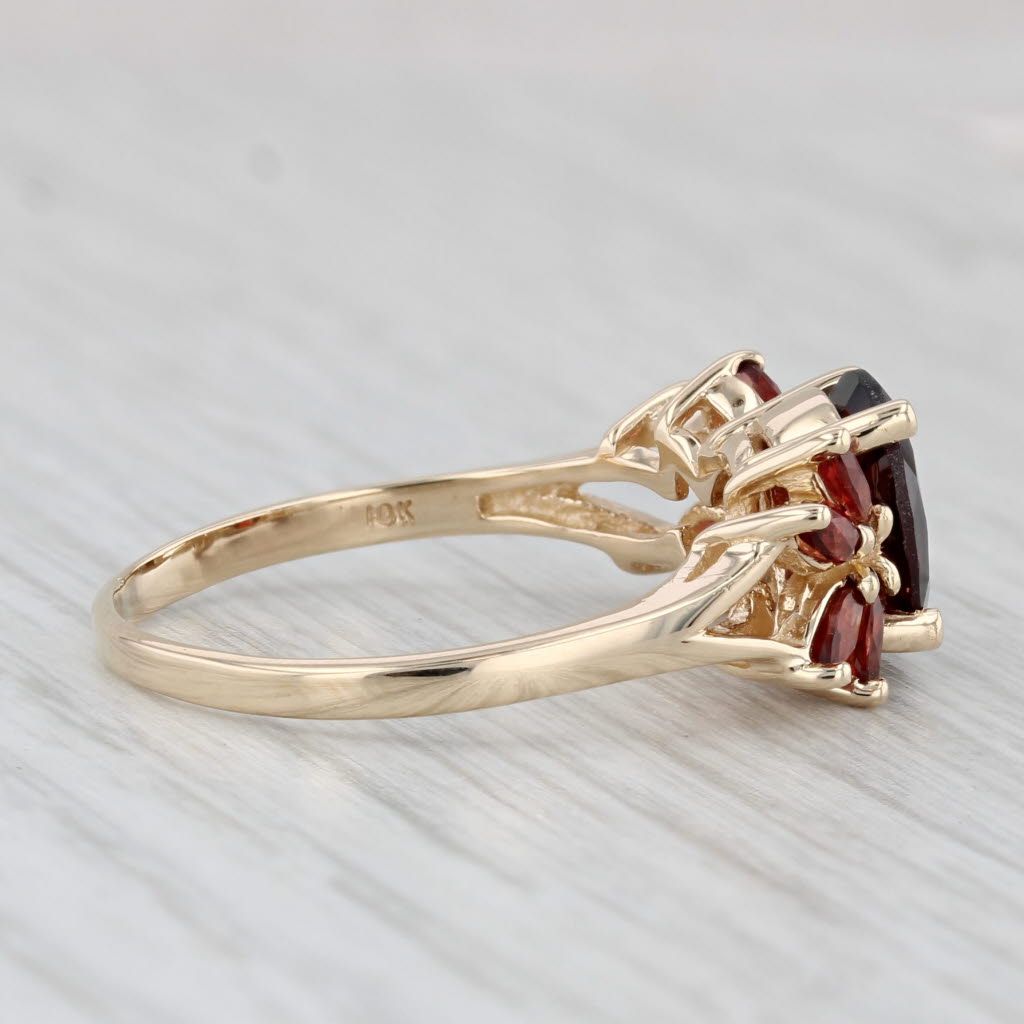 2.68ctw Garnet Ring 10k Yellow Gold Size 9.25