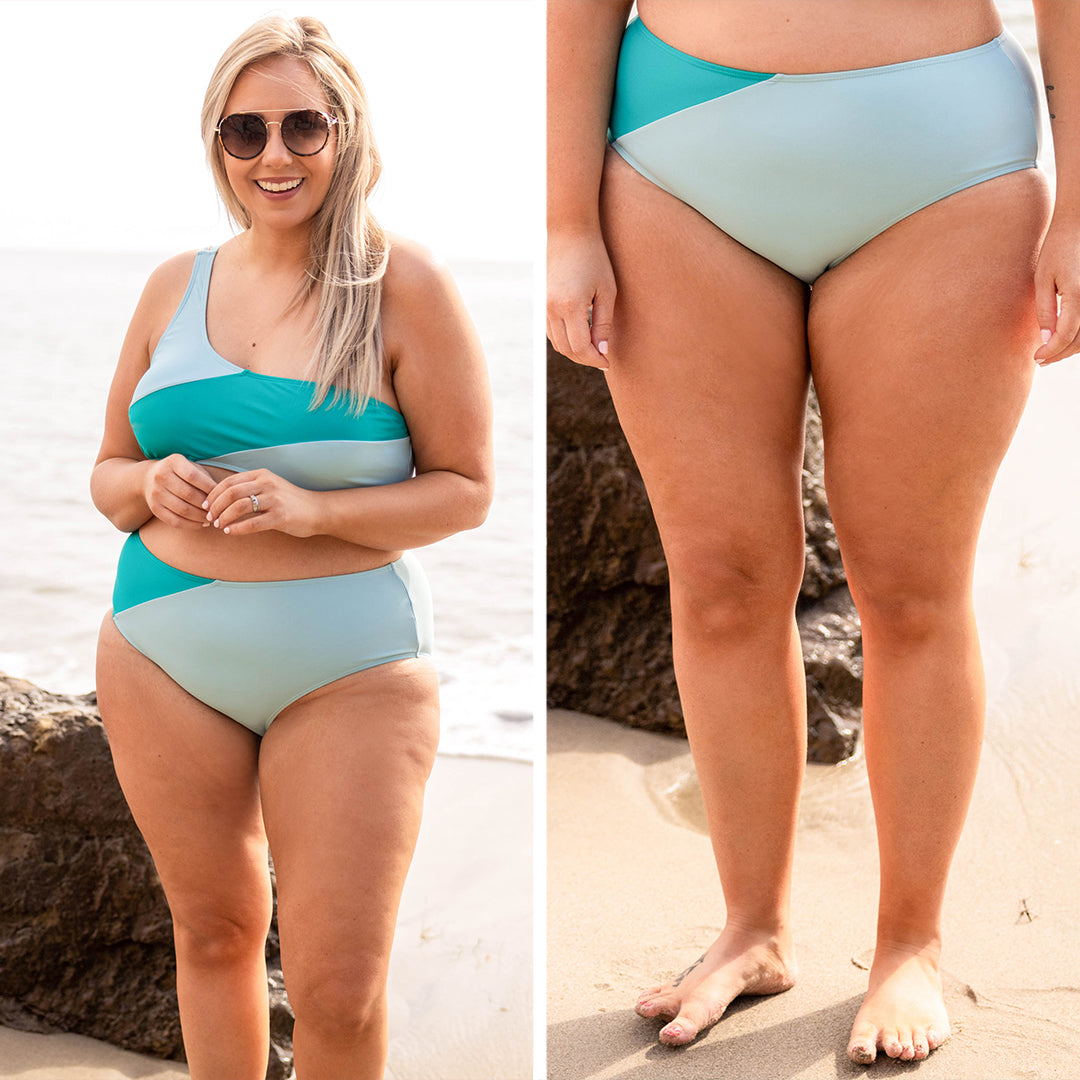 Love On The Horizon Swim Bottom. Mint