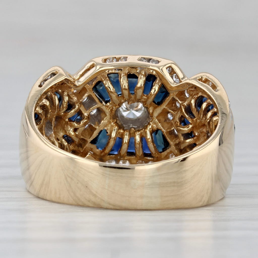 Le Vian 1.50ctw Sapphire Diamond Ring 18k Yellow Gold Size 8