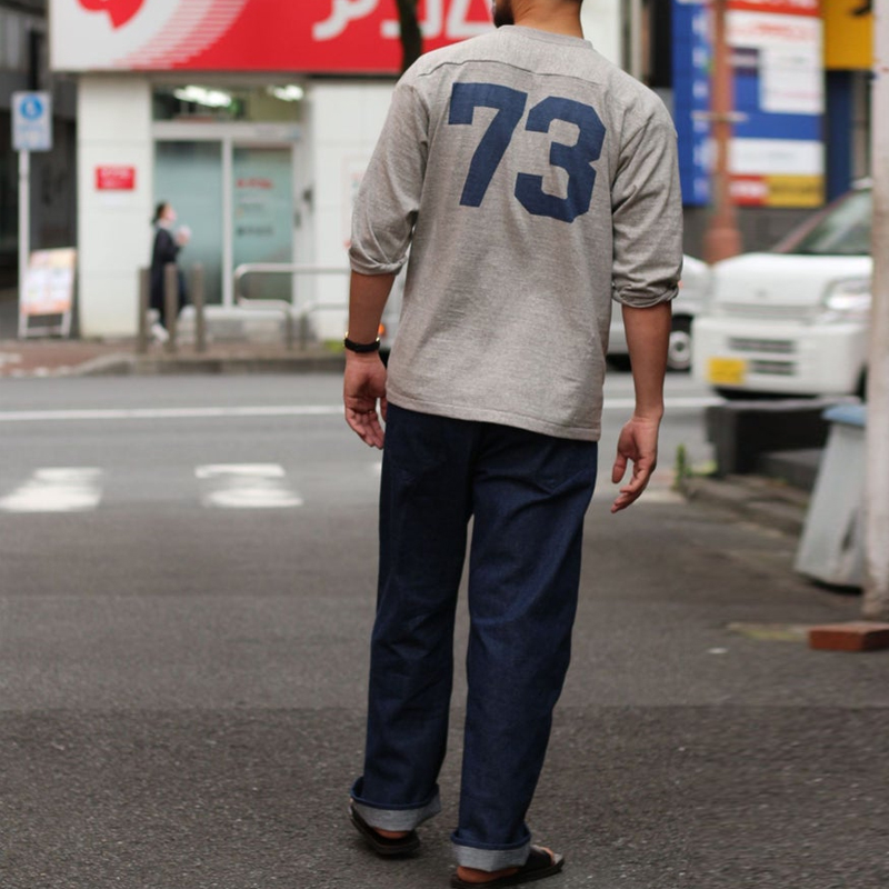 Vintage Cotton Round Neck Letter Print Long Sleeve T-Shirt