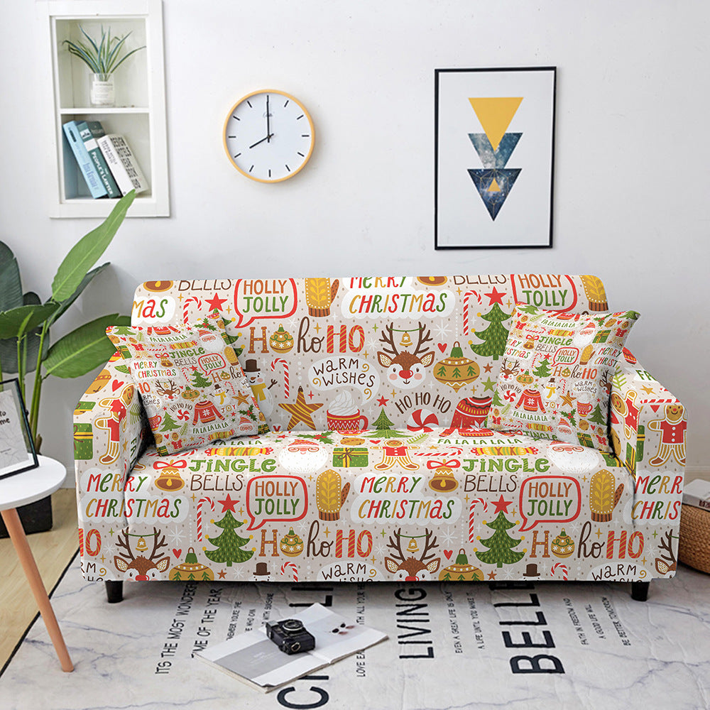 🎄Early Christmas Sale🎁2023 Merry Christmas Sofa Cover(🎉Buy Two Free Shipping)